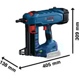 Bosch Akku-Betonnagler BITURBO GNB 18V-38 Professional solo, 18Volt blau/schwarz, ohne Akku und Ladegerät, in XL-BOXX