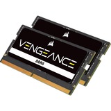 Corsair SO-DIMM 32 GB DDR5-5600 (2x 16 GB) Dual-Kit, Arbeitsspeicher schwarz, CMSX32GX5M2A5600C48, Vengeance