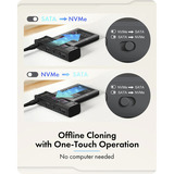 ICY BOX IB-2911MSCL-CU31, Dockingstation schwarz