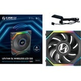Lian Li UNI FAN SL120 LCD Wireless, Gehäuselüfter schwarz, 124.5 mm