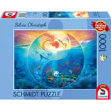 Schmidt Spiele Silvia Christoph: Yin & Yang Im Reich der Meerestiere, Puzzle 1000 Teile