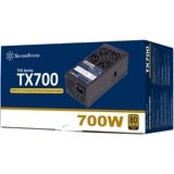 SilverStone SST-TX700-G 700W, PC-Netzteil schwarz, 2x PCIe, 700 Watt
