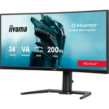 iiyama G-Master GCB3484WQSU-B2, Gaming-Monitor 86 cm (34 Zoll), schwarz, UWQHD, VA, Curved, Dual Mode, USB-Hub, 200Hz Panel