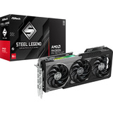 ASRock Radeon RX 9070 XT Steel Legend Dark 16GB, Grafikkarte RDNA4, GDDR6, 3x DisplayPort, 1x HDMI 2.1