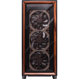 Antec Flux Pro Noctua Edition, Tower-Gehäuse schwarz/holz, inkl. NA-FH1 Lüfter-Hub