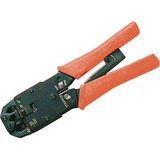 Digitus Multi Modular Crimpzange rot, Inkl. Kabelschneider und Abisolierer, Vollmetall