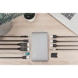 Digitus Thunderbolt 3 Dockingstation 8K silber, HDMI, VGA, USB-A, USB-C, 3,5mm, SD/MicroSD