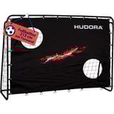 HUDORA Fußballtor Trainer mit Torwand schwarz, Motiv Goal