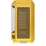 Thermaltake The Tower 250 Butter Caramel, Tower-Gehäuse gelb, Tempered Glass