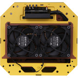 Thermaltake The Tower 250 Butter Caramel, Tower-Gehäuse gelb, Tempered Glass