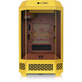 Thermaltake The Tower 250 Butter Caramel, Tower-Gehäuse gelb, Tempered Glass