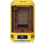 Thermaltake The Tower 250 Butter Caramel, Tower-Gehäuse gelb, Tempered Glass