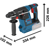 Bosch Combo Kit Akku-Bohrschrauber 18 Volt 65 + Bohrhammer 18 Volt 26 mit 2 Akkus 5 Ah und Ladegerät, Sets Kit