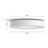 Philips Hue White & Color Ambiance Xamento Deckenleuchte L, LED-Leuchte weiß