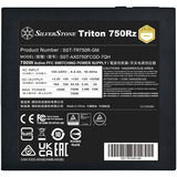 SilverStone Triton 750Rz, PC-Netzteil schwarz, 1x 12-Pin High Power GPU, 3x PCIe, Kabelmanagement, 750 Watt