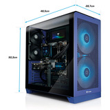 Thermaltake FTW V390 Ultra 5070, Gaming-PC violett/transparent, Windows 11 Pro