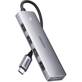 UGREEN USB-C Hub (4-Port, USB 3.0, OTG), USB-Hub grau