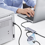 UGREEN USB-C Hub (4-Port, USB 3.0, OTG), USB-Hub grau