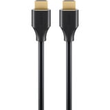 goobay Ultra96 HDMI Kabel schwarz/gold, 0,5m