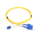 Digitus LWL Patchkabel, Duplex, LC > SC Stecker, Singlemode OS2 gelb, 10 Meter