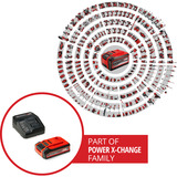 EINHELL Power X-Change Akku-Bohrhammer TE-HD 18 Li, 18Volt rot/schwarz, Li-Ion Akku 4,0 Ah Plus, mit Bohrer-Meißel-Set