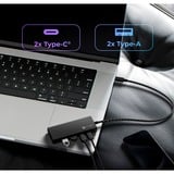 ICY BOX IB-HUB1436-CPD 4-Port USB 3.2 Gen 2, USB-Hub schwarz