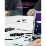 ICY BOX IB-HUB1436-CPD 4-Port USB 3.2 Gen 2, USB-Hub schwarz