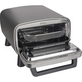 Ninja Artisan Outdoor-Elektro-Pizzaofen und Heißluftfritteuse MO201EU grau/edelstahl, 1.760 Watt, für Pizzen bis ca. Ø 30cm