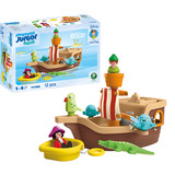 PLAYMOBIL 71769 Junior & Disney: Peter Pans Piratenschiff mit Wassersrpitzspaß, Konstruktionsspielzeug 