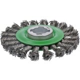 Bosch PRO Stainless Steel heavy X-LOCK Scheibenbürste, Ø 115mm, gezopft 0,5mm Edelstahldraht, für X-LOCK Winkelschleifer