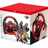 HORI Mario Kart Racing Wheel Pro Deluxe, Simulatoren-Set rot/schwarz, für Nintendo Switch 2 / Switch / Switch OLED / PC