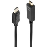 Lindy Adapterkabel DisplayPort > HDMI 10,2 Gbit/s schwarz, 5 Meter