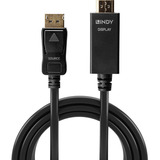 Lindy Adapterkabel DisplayPort > HDMI 10,2 Gbit/s schwarz, 5 Meter