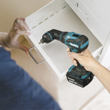 Makita Akku-Bohrschrauber mit Wechselkopfsystem DDF491Z, 18Volt blau/schwarz, ohne Akku und Ladegerät, mit Schnellspannbohrfutter