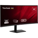 ViewSonic VA3420C, LED-Monitor 86.6 cm (34.1 Zoll), schwarz, UWQHD, IPS, HDMI, DP, USB-C, USB-Hub, 120Hz Panel