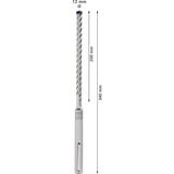 Bosch EXPERT Hammerbohrer SDS-max-8X, Ø 12mm Arbeitslänge 200mm
