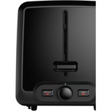 Bosch Home Kompakt-Toaster DesignLine TAT4P420DE edelstahl/schwarz, 970 Watt, für 2 Scheiben Toast