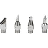 Dremel VersaTip Zubehörset für Brandmalerei (204), Lötkolben silber, 4 Stück
