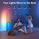 Govee RGBICW Smart Eck-Stehlampe, LED-Leuchte schwarz