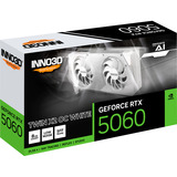 INNO3D GeForce RTX 5060 TWIN X2 OC WHITE 8GB, Grafikkarte DLSS 4, 3x DisplayPort, 1x HDMI 2.1