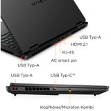 OMEN 16-am0279ng, Gaming-Notebook schwarz, Intel® Core™ Ultra 7 255H, NVIDIA GeForce RTX 5060, 24 GB DDR5, 1 TB (1 TB SSD), Windows 11 Home