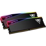 Patriot DIMM 48 GB DDR5-8000 (2x 24 GB) Dual-Kit, Arbeitsspeicher schwarz, VEUR548G8036K, Viper Elite 5 Ultra RGB, INTEL XMP, AMD EXPO