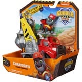 Spin Master Rubble & Crew - Kran-Baufahrzeug mit Charger-Figur, Spielfahrzeug 
