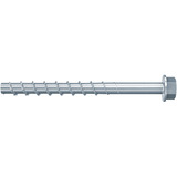 fischer Betonschraube UltraCut FBS 5x70 35/25 Sechskant mit U-Scheibe 100 Stück, galvanisch verzinkter Stahl