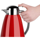 Emsa CAMPO Isolierkanne, 1 Liter rot/edelstahl, QUICK TIP Verschluss
