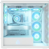 ARCTIC Xtender  , Tower-Gehäuse weiß, Tempered Glass x 2 (klar)