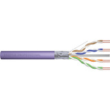 Digitus Professional Cat.6 F/UTP Verlegekabel simplex, Cca violett, 500 Meter Trommel