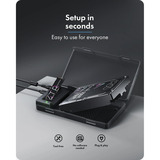 ICY BOX IB-3882MSCL-CU31, Dockingstation schwarz