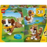 LEGO 31382 Creator 3-in-1 Niedliche Tiere: Verspielter Welpe, Konstruktionsspielzeug 