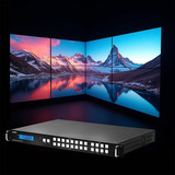 Lindy 8x8 HDMI 18G Matrix, HDMI Splitter schwarz, mit Video Wall Scaling